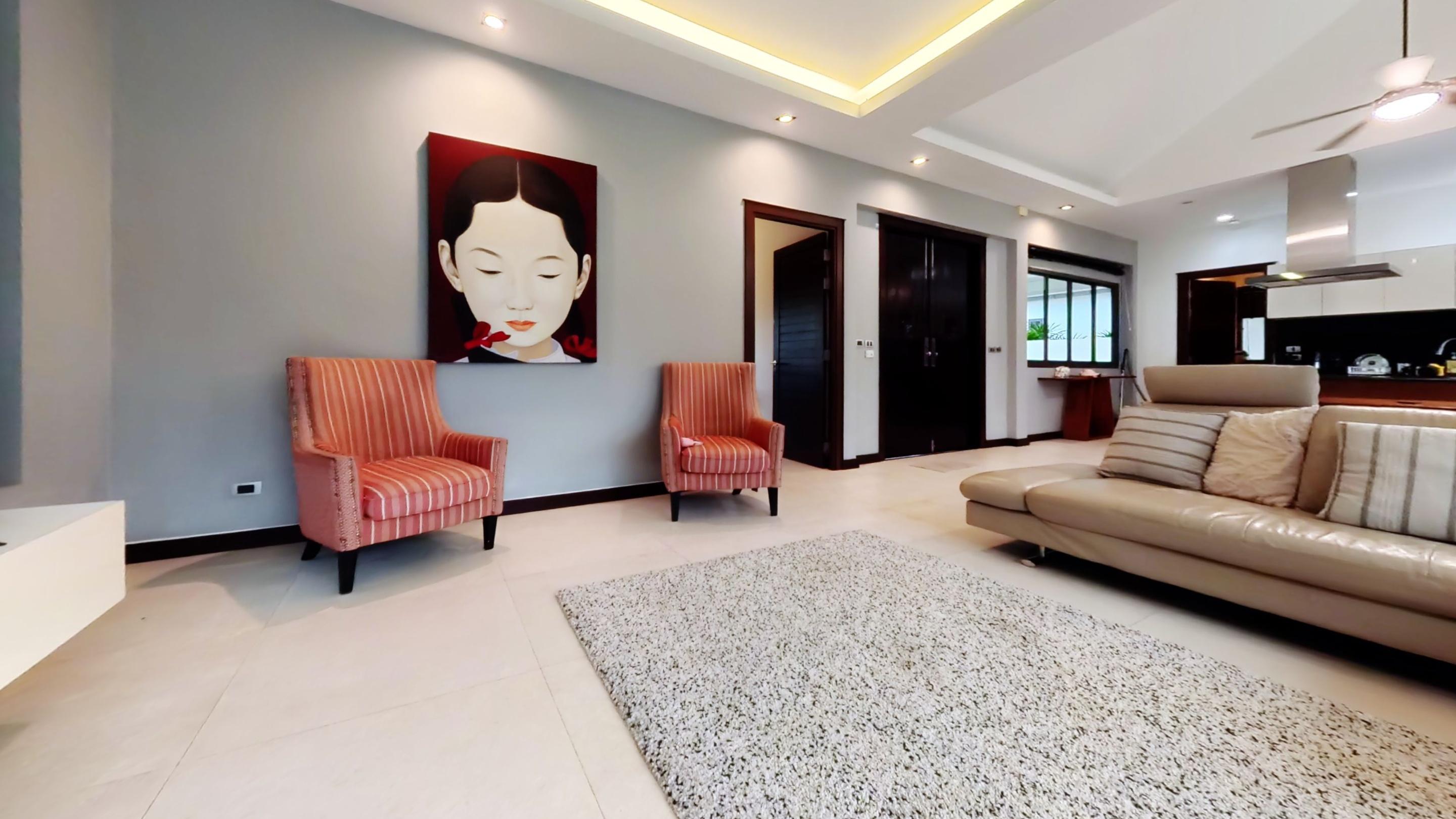 Living room — entertainment area